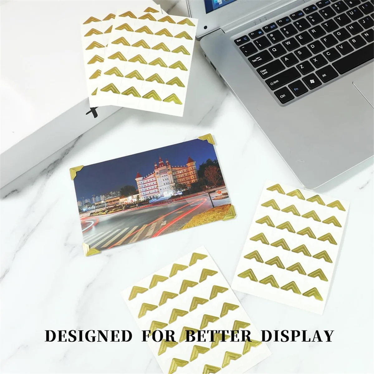 240 шт. самоклеящиеся углы для скрапбукинга