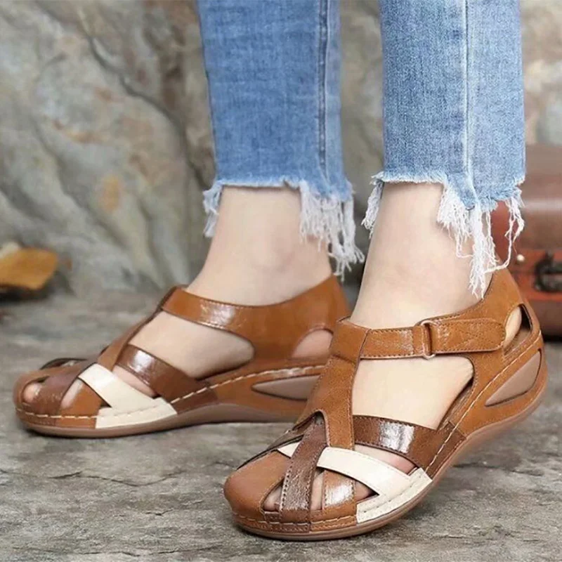 

Women Sandals Mix Color Heels Sandals Summer Shoes Woman Gladiator Wedges Chaussures Femme Casual Chalas Mujer Platform Shoes