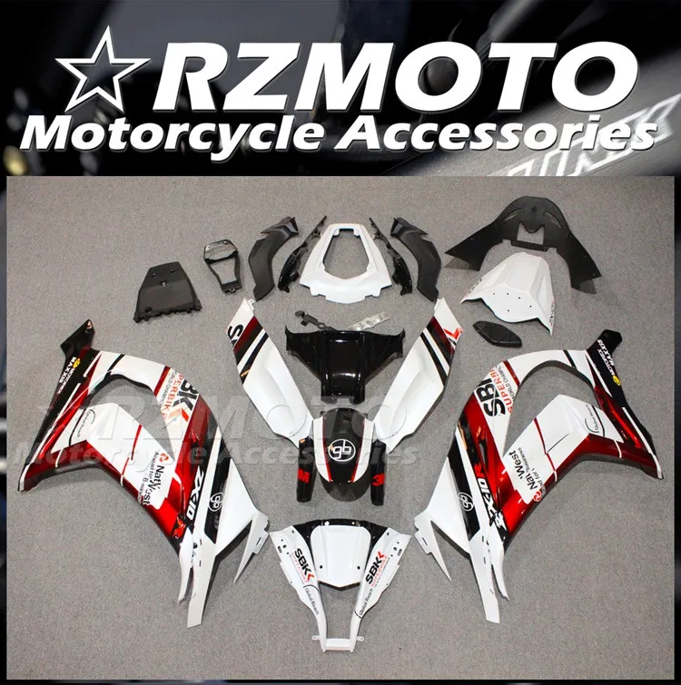 

Литьевая пресс-форма, новый комплект обтекателей из АБС-пластика, подходит для kawasaki Ninja ZX-10R ZX10R 2011 2012 2013 2014 2015 11 12 13 14 15, красный, белый