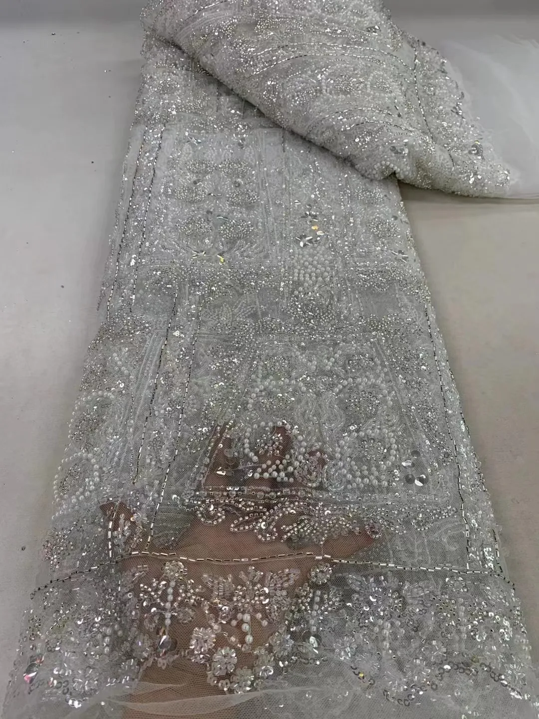 Африканская Цветочная кружевная ткань с 3D камнями вышитая аппликация