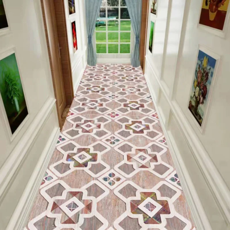 

Pastoral Corridor Hallway Rug Runner Home Decor 3D Carpets Living Room Area Rug Bedroom Kitchen Mat Floor Rug Entrance Doormat