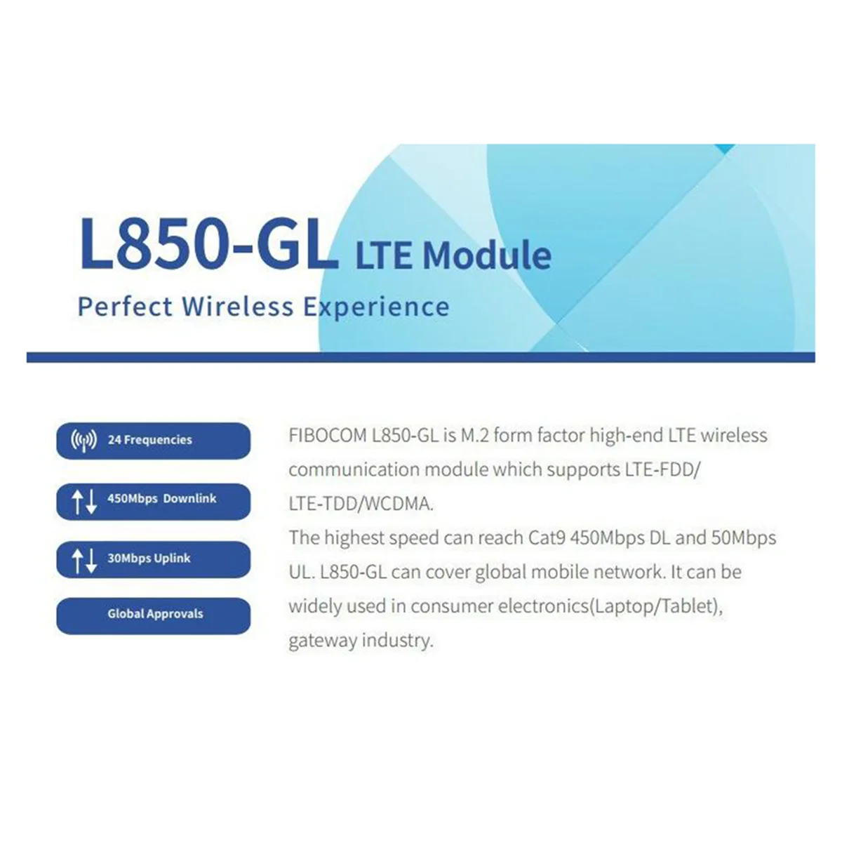 Fibocom для HP 830 840 735 745 1040 4G модуль L850-GL LT4210 XMM7360 Многофункциональный удобный