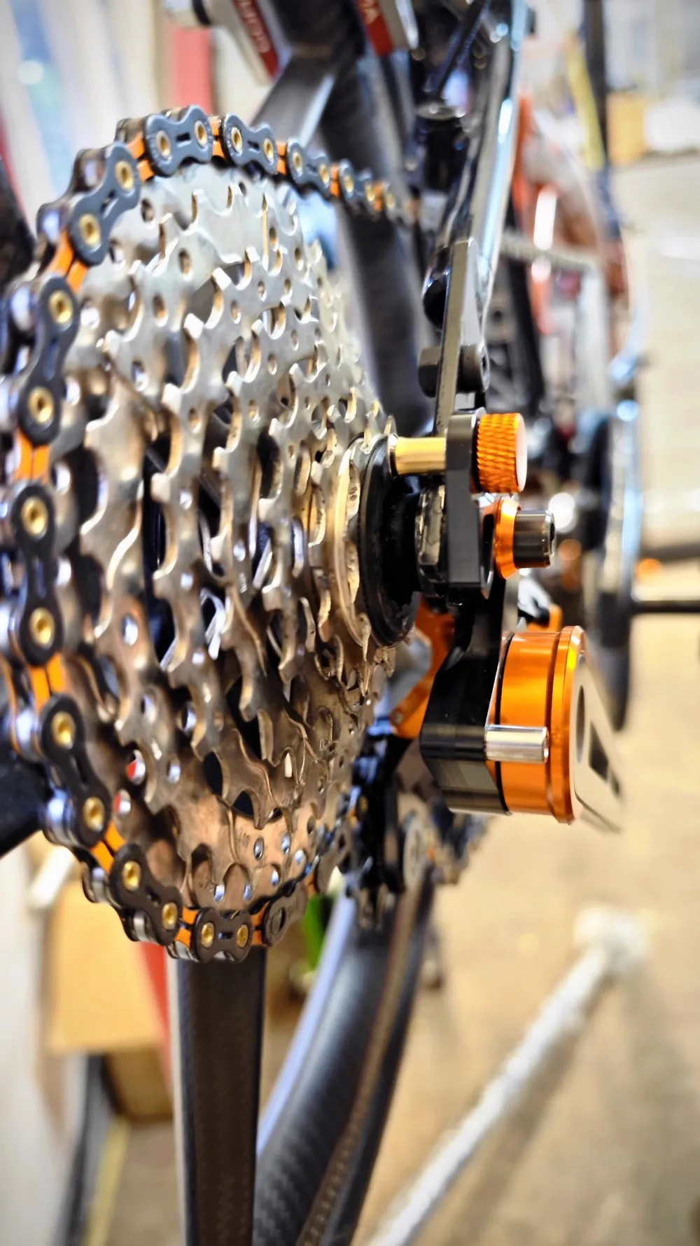 Натяжитель Unionjack из углеродного волокна для Brompton 7speed Pline Tline 10T 12T 14T шкив 7V