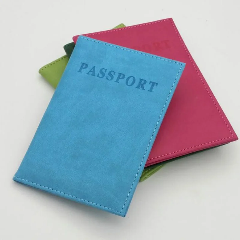 

Women's PU Leather Passport Cover, pink, universal, travel, luggage, wallet