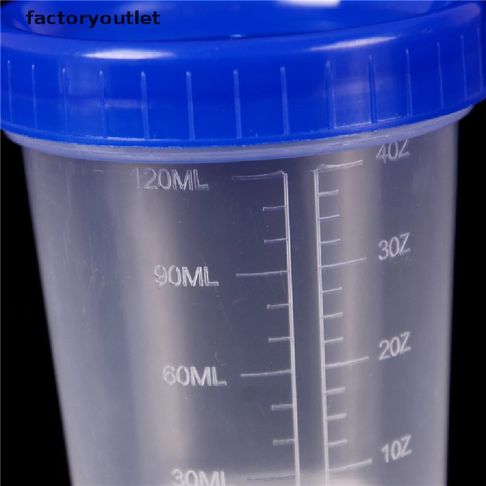 

Graduated Cups Measuring Cups 10PCS 120ml 2 Colors Container DIY Plastic Specimen Pot Cup Sample Smooth Bottom