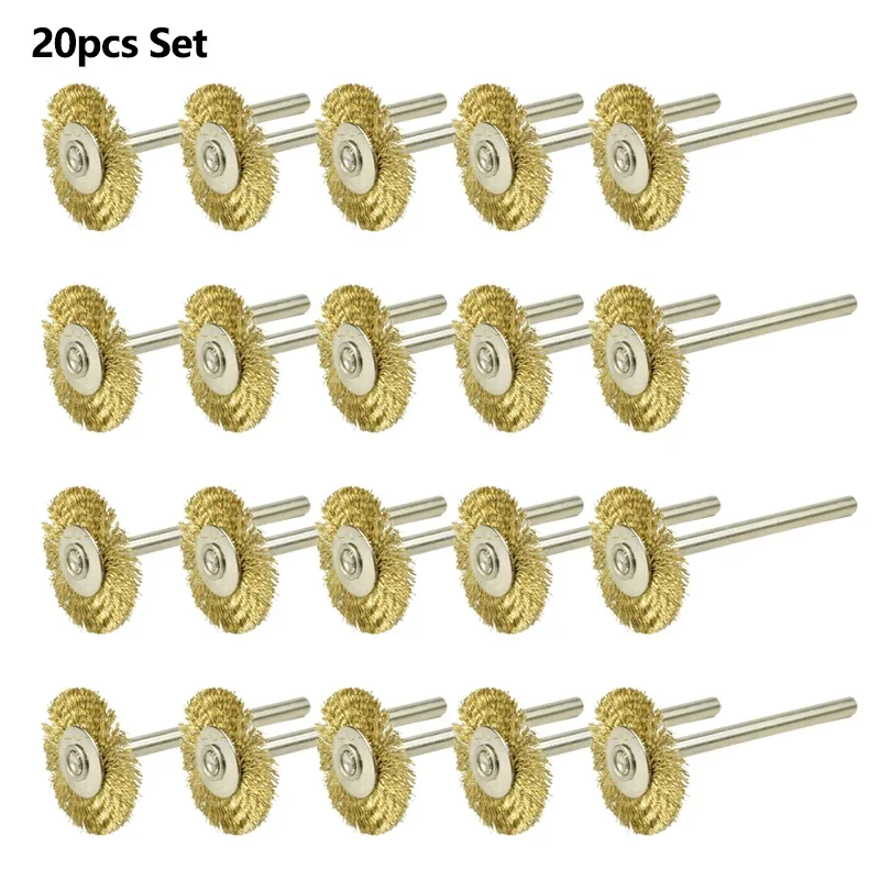 

Набор Проволочных Щеток XCAN, 10/20 Шт., Стальная Проволочная Щетка С Хвостовиками 3 Мм Для Мини-дрели Dremel