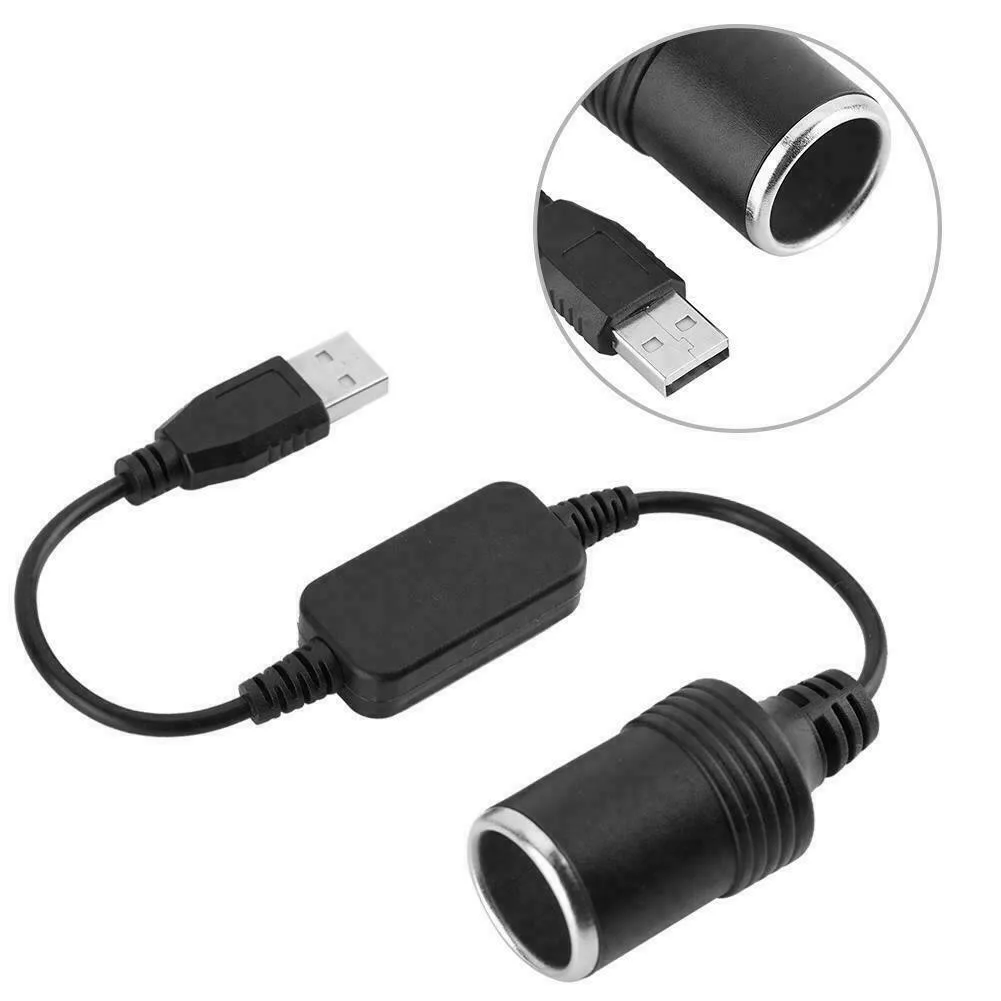 

Автомобильный преобразователь питания, гнездовой разъем USB 30 см ABS + ПВХ + металл