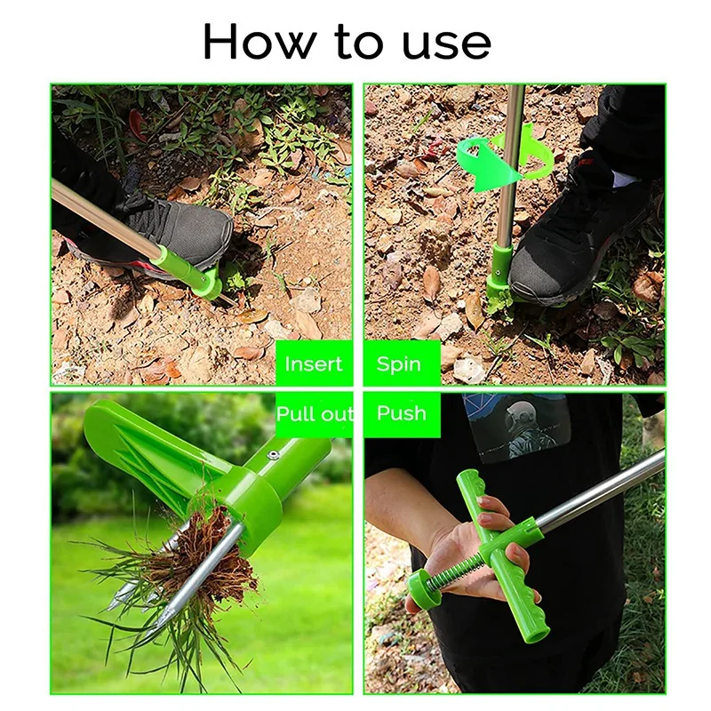2 упаковки стоячий инструмент для удаления корней 39 дюймов усиленный алюминиевый