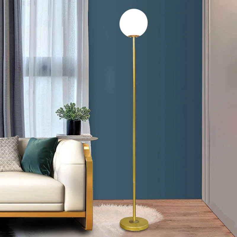 

Nordic vertical floor lamp, living room simple modern sofa bedroom bedside lamp, creative light bedroom floor lamp