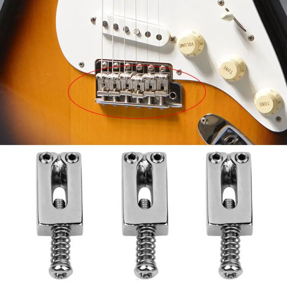 

Fine Workmanship 6Pcs/Set High Quality Lightweight Guitar Tremolo Saddles Fixing Tightly Maintain Supplies