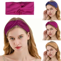 new 1pc turban twist knot elastic girls hair women accessories hair yoga wrap multicolor band band g7n1