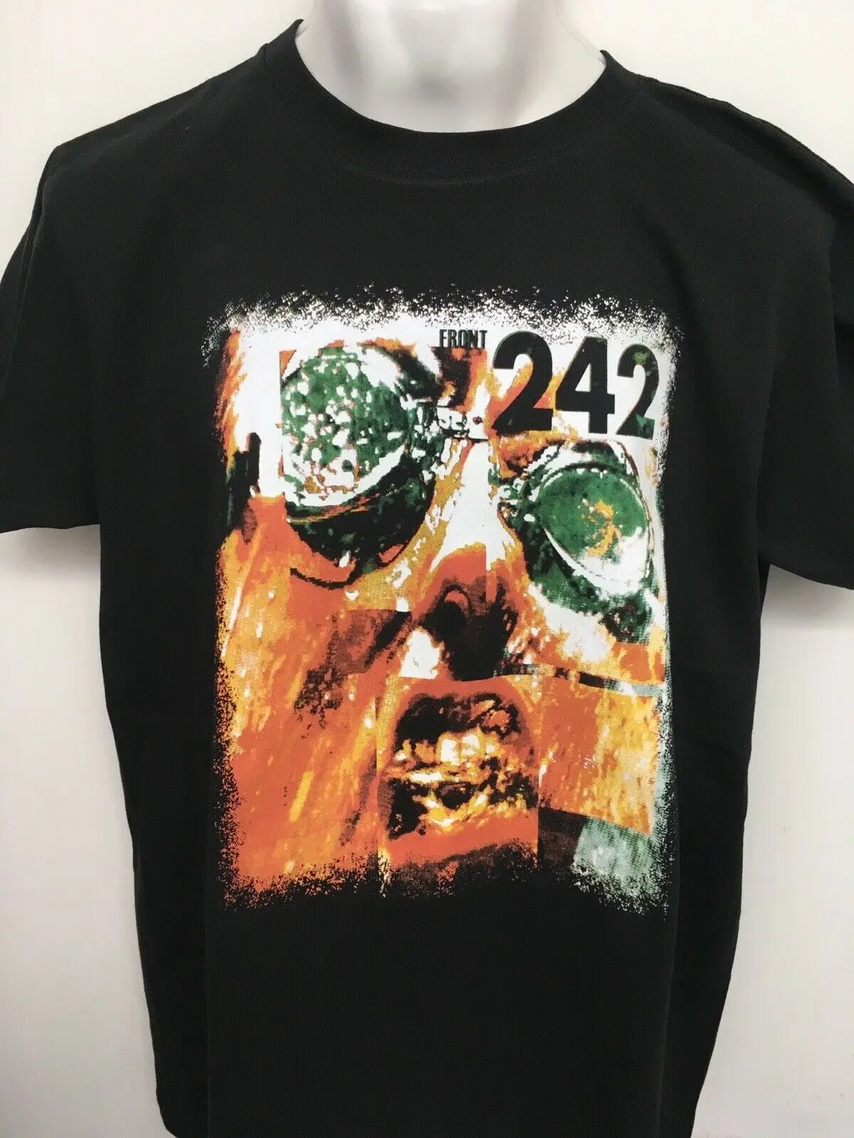 Передняя рубашка 242 Размер L воск Trax Nitzer Ebb Kraftwerk Kmfdm скинни щенок задействование |
