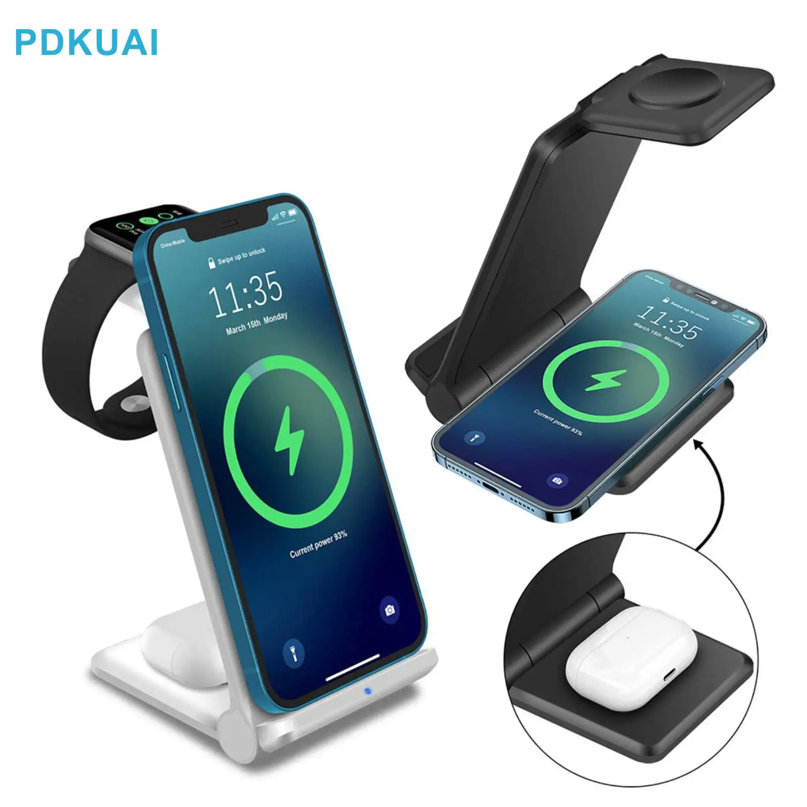 

Беспроводное зарядное устройство 3 в 1, подставка для iPhone 14 13 12 11 XS XR X 8 Apple Watch 8 7 SE AirPods 3 Pro, док-станция для быстрой зарядки, 22 Вт