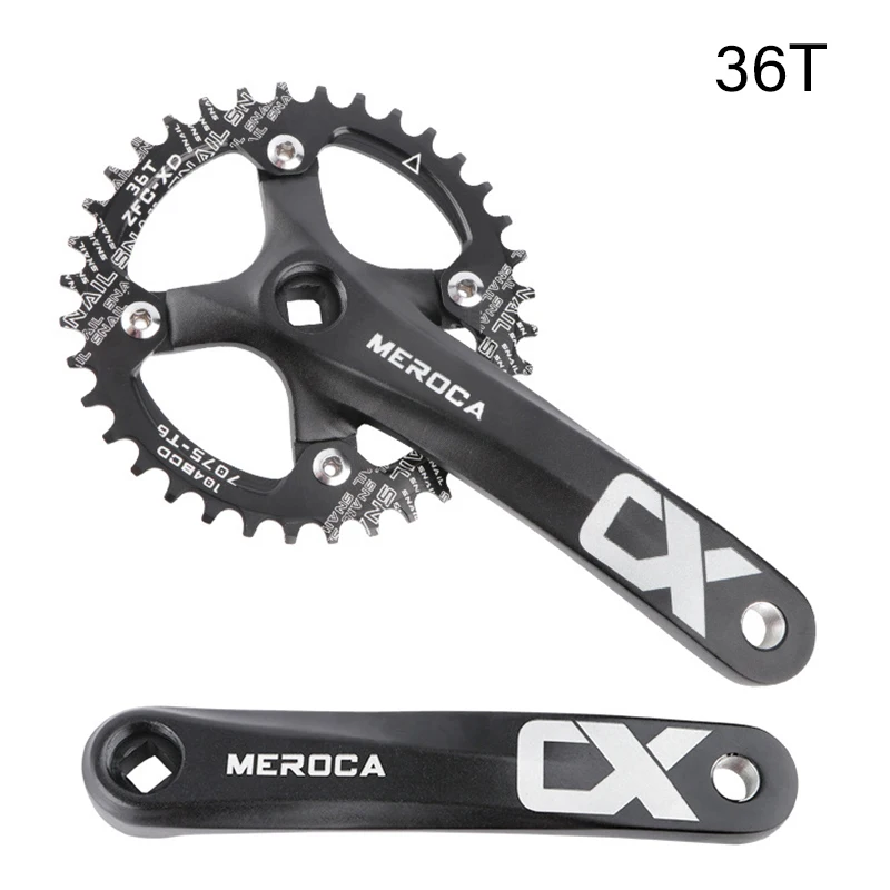 104BCD Bicycle Crank Sprocket MTB Bike Square Hole Crankset 30T 32T 34T 36T 38T Narrow Wide Single Speed Chainring