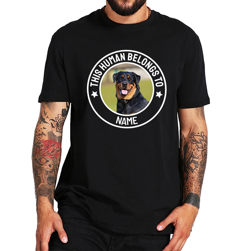 Футболка Maymavarty для мужчин и женщин с именем фото из хлопка