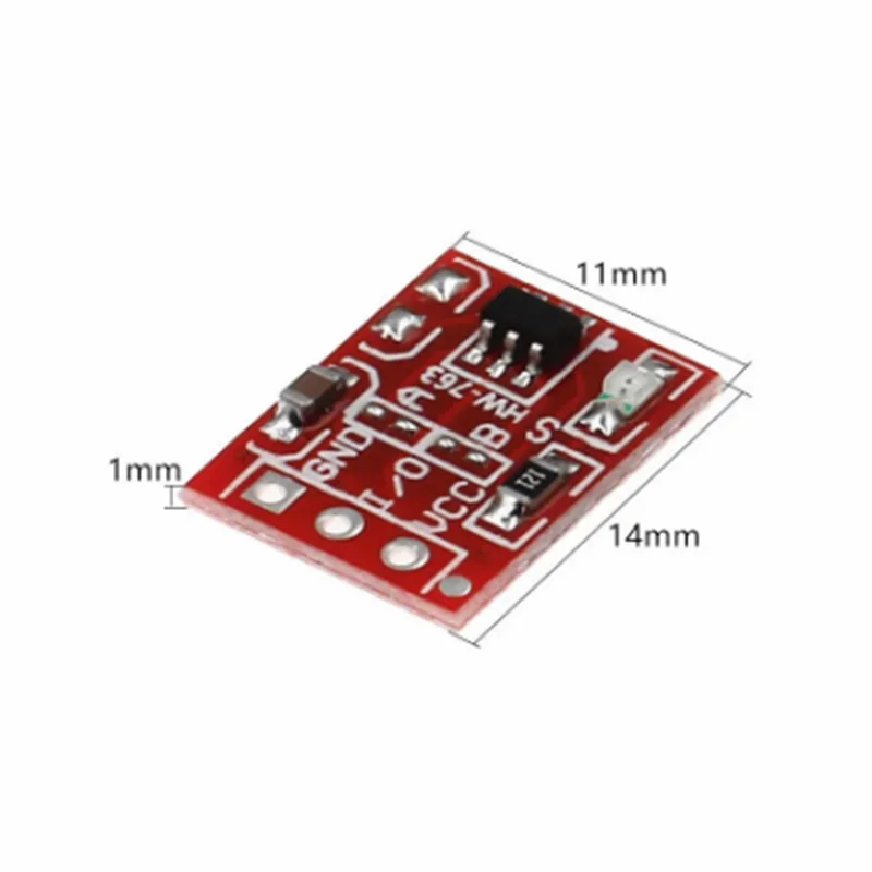Емкостный сенсорный переключатель TTP223 модуль с самоблокировкой для Arduino 20/50/100 шт.