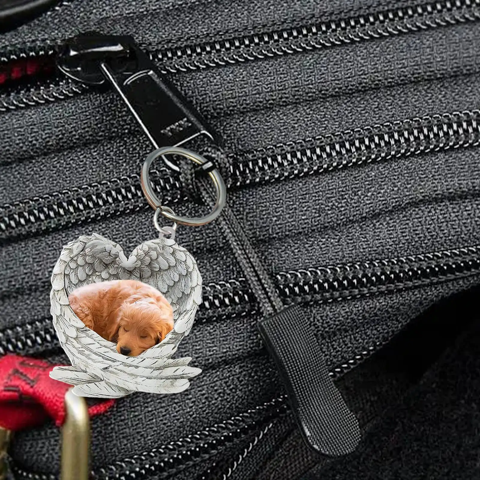 Акриловая подвеска в виде милой собаки ангела брелок для ключей мальчика