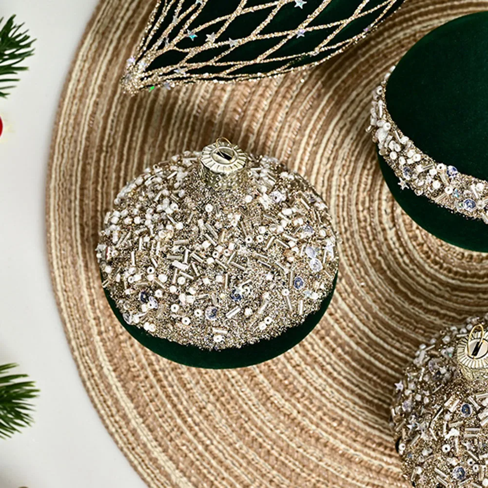 10 шт. 8 см флокированные рождественские шары специальной формы елочные украшения