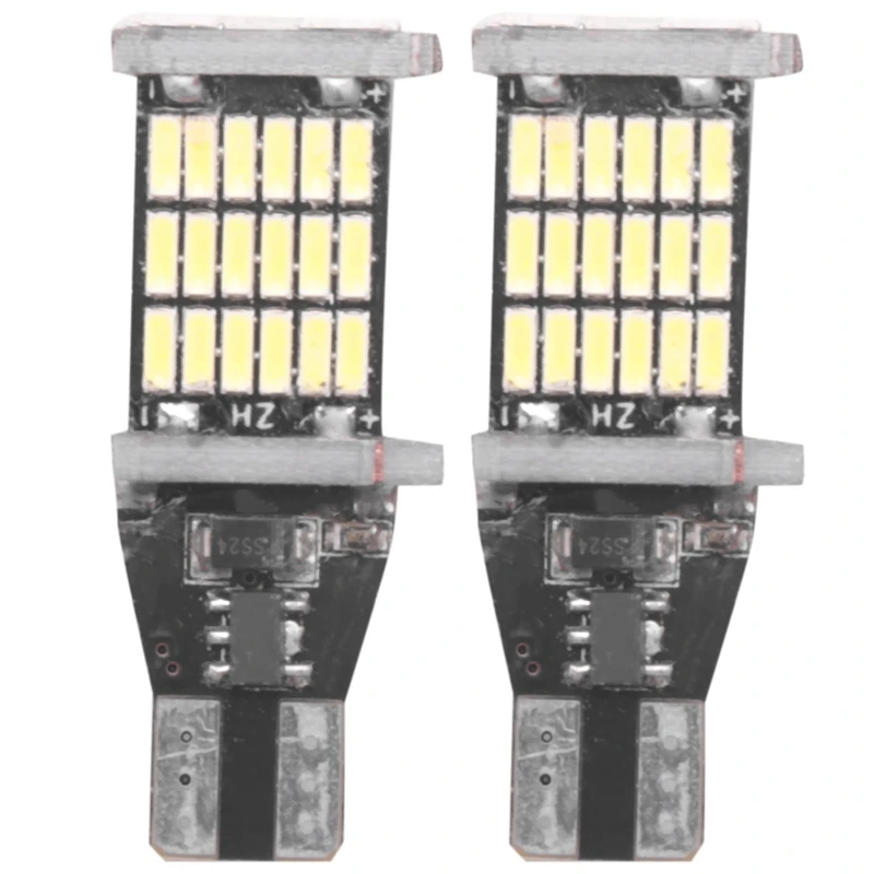 2 шт. Автомобильные светодиодные лампы T15 W16W 45 SMD 4014 6000 К | Автомобили и мотоциклы