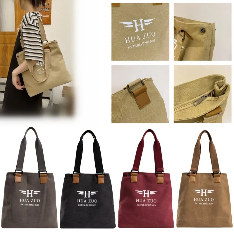 Large Capacity Printing Women's Shoulder Bag,Portable Versatile Simplicity Fashionable Handbag,Canvas Lightweight Totes