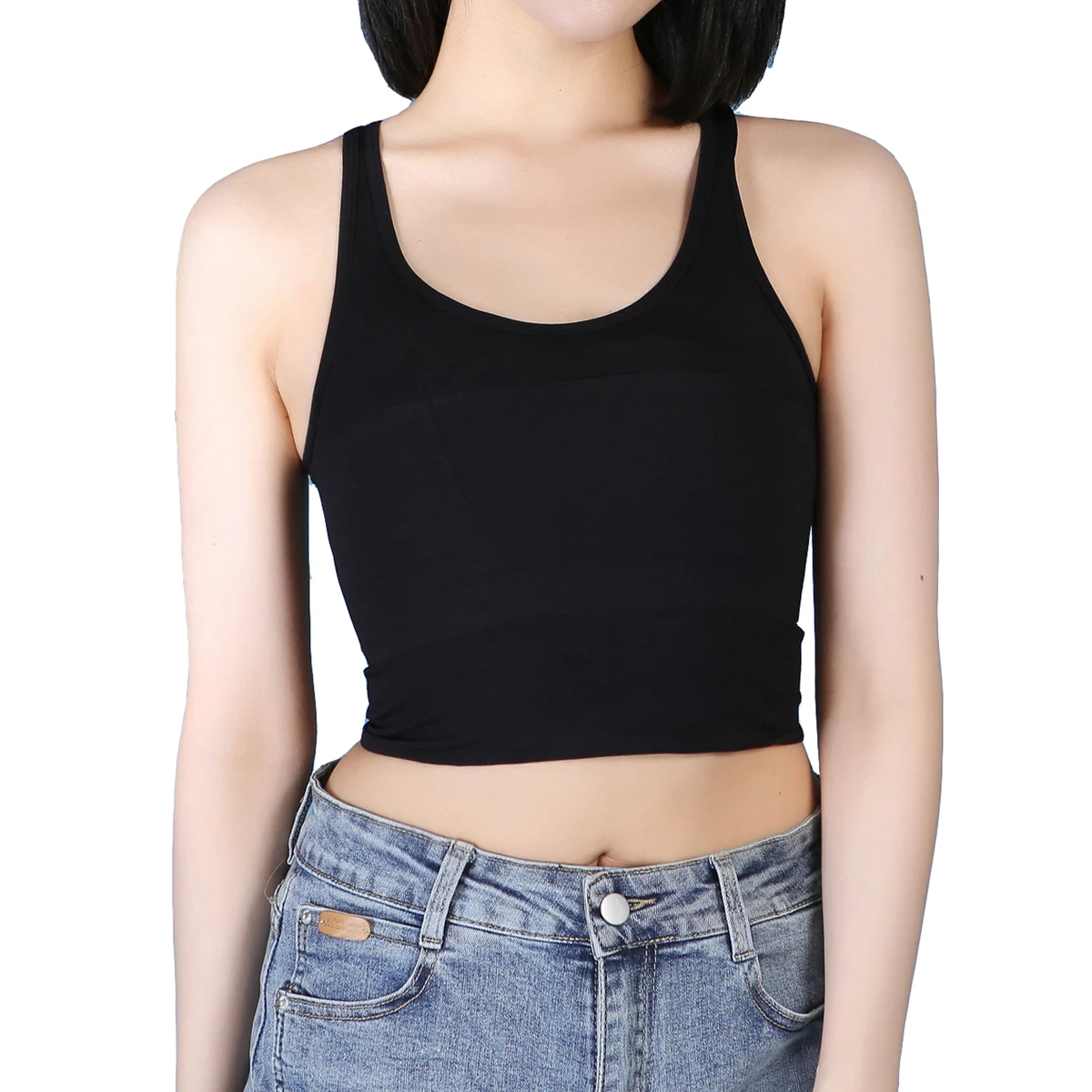

BaronHong Tomboy Chest Binder Pullover Masculine Tank Top Breathable Seamless Thin