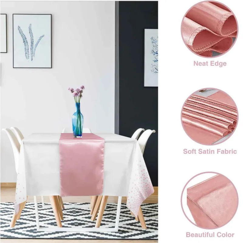 Одноразовая Скатерть 54x108 дюйма искусственная ткань для стола водонепроницаемый