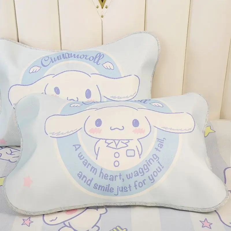 

Подушка Женская, 1 шт., летняя подушка из ледяного шелка, одинарная стирающаяся в машине, милая мультяшная дышащая удобная крутая наволочка для подушки