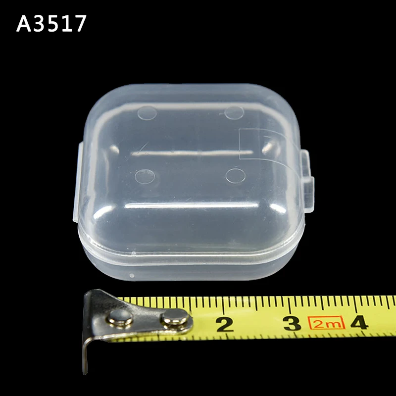 

Anti-noise Earplugs Mini Plastic Box Precision Parts Translucent Square Tool Storage Case A3417