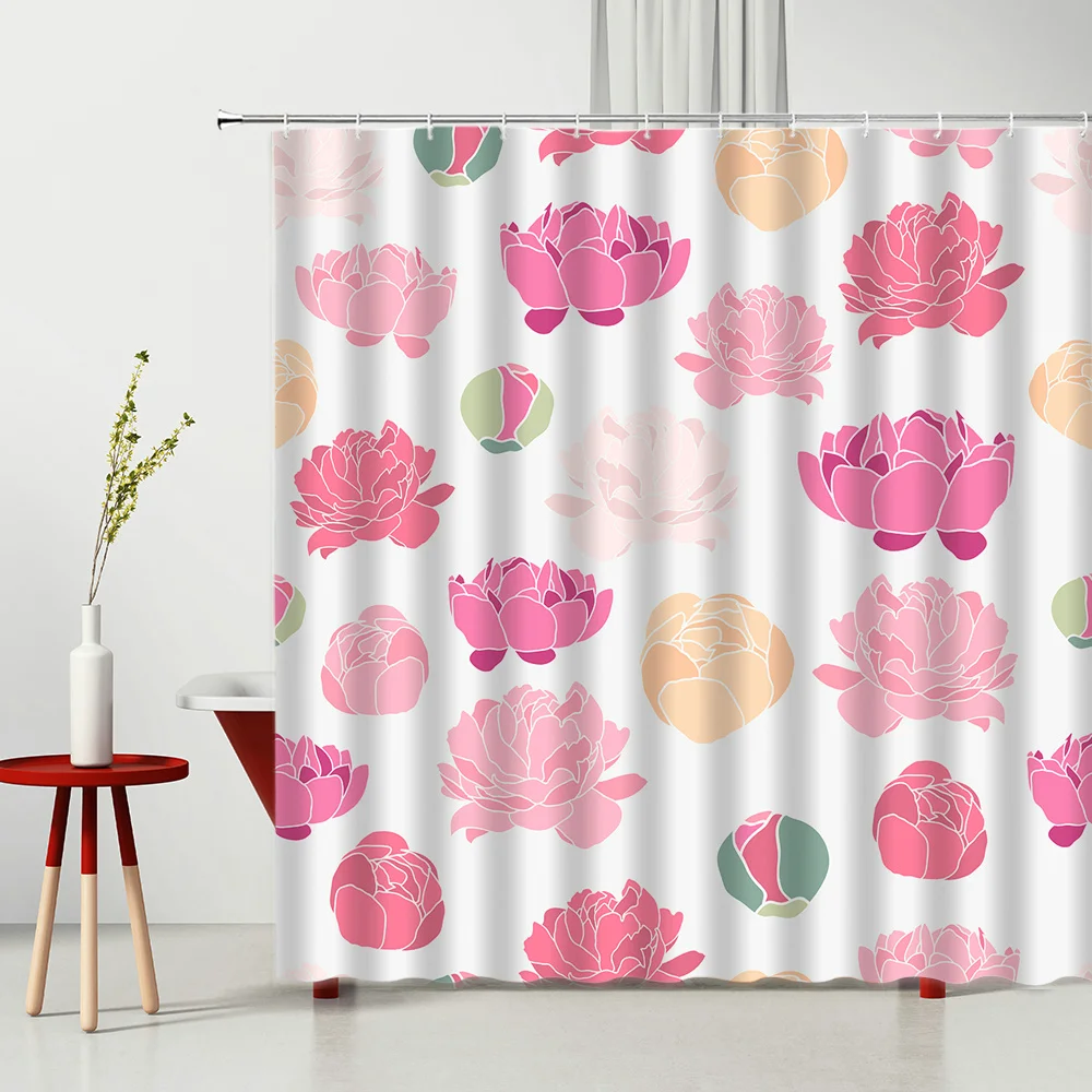 

Bathroom Accessories Shower Anti-mold Bathroom Printed Shower Curtain Curtains Modern Bedroom Curtains Bathroom Accessories