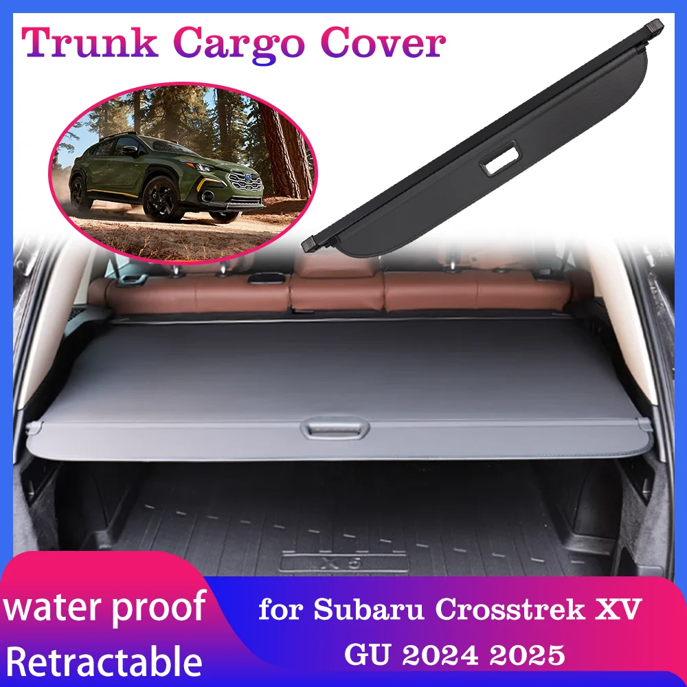 

Trunk Cargo Cover for Subaru Crosstrek XV GU 2024 2025 Storage Luggage Curtain Boot Tray Mat Security Shielding Shade Accessorie