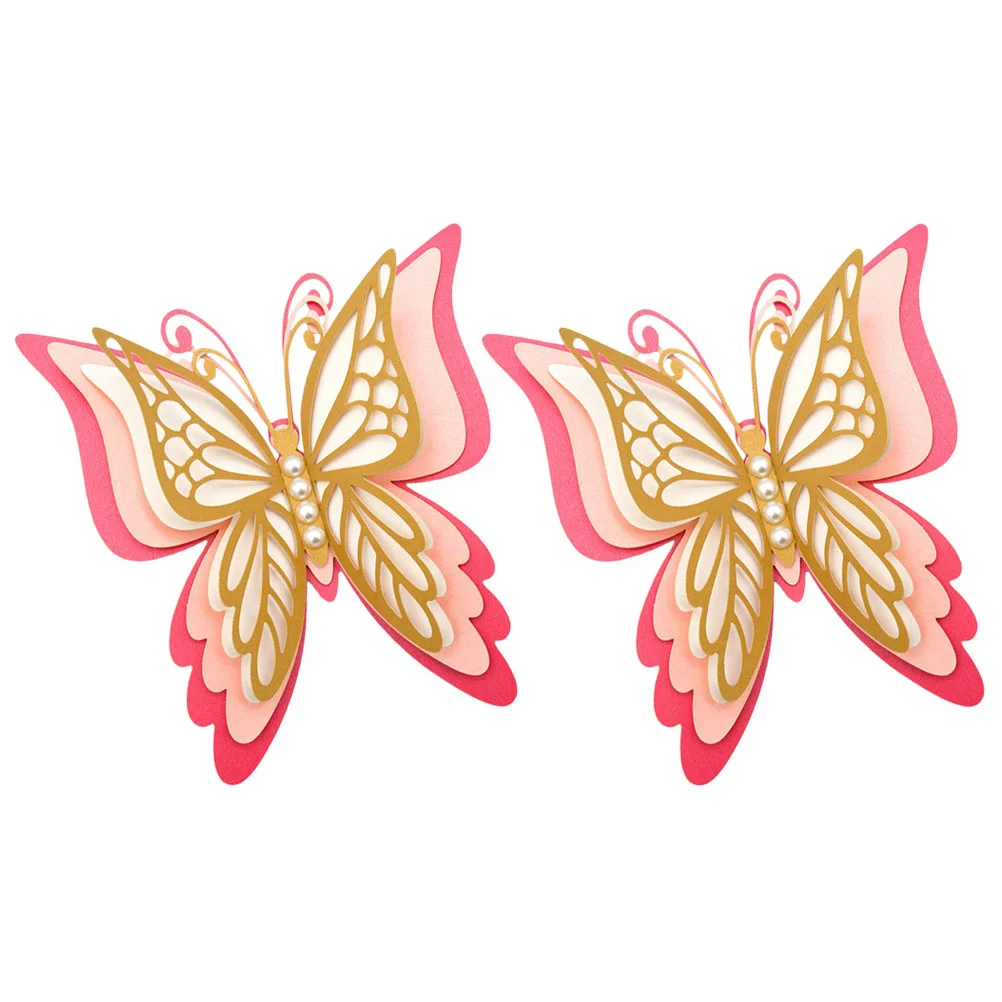 

Wall Stickers Decorations 3D Sticker Butterflies Wedding Decals Mural Decorative Gold Fridge Nursery Birthday Party Favors