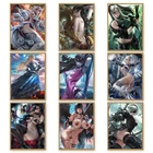 Печать на холсте видео Hinata Lol Tifa сексуальная девушка художественный постер с рамкой 40x60 50x70 60x90 пользовательский для спальни Подвесной Настенный Декор картина