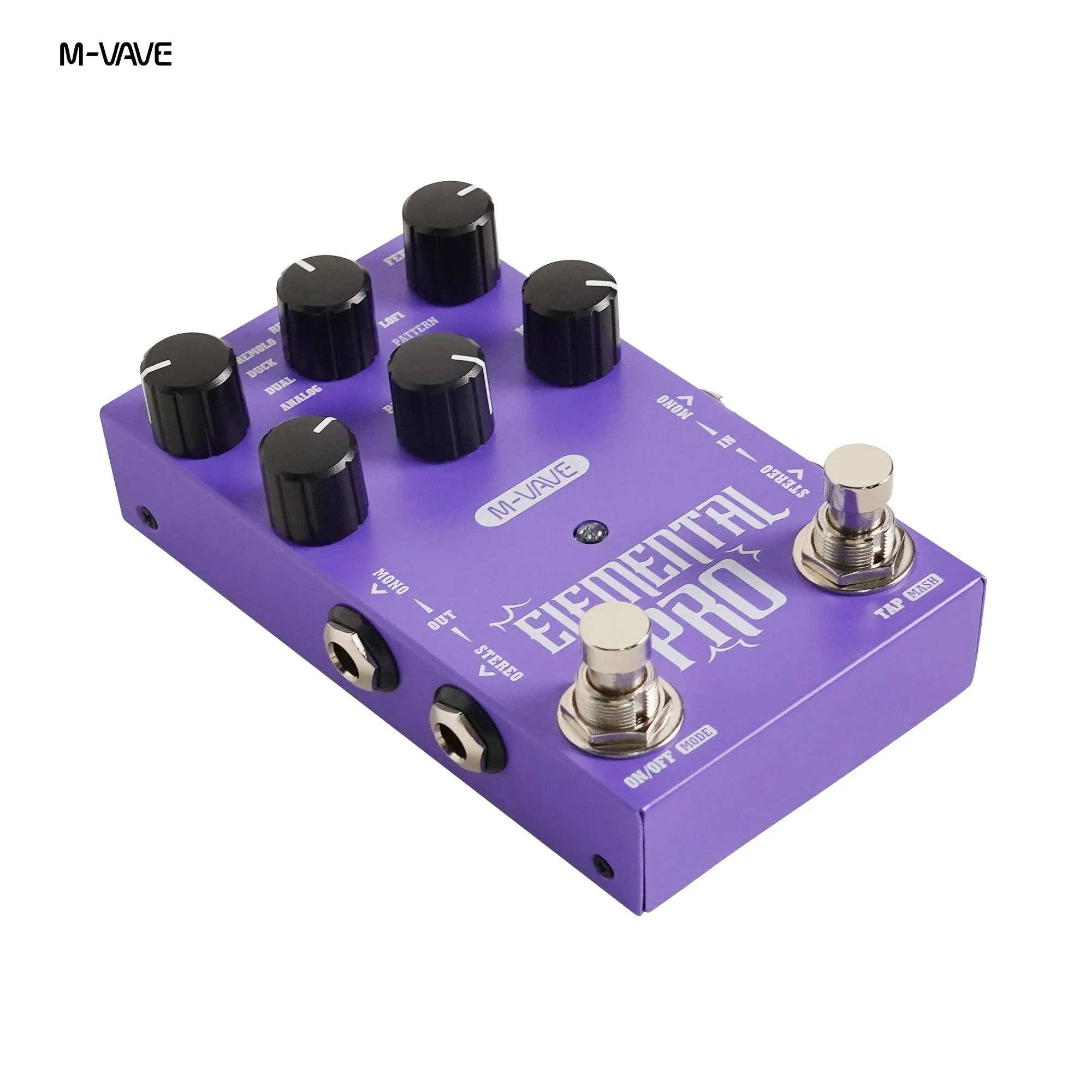 Фото Цифровая стерео-педаль для гитары M-VAVE GALAXIA Reverb с 9 эффектами задержки, 9 эффектами реверберации и педаль эффектов задержки ELEMENTAL PRO №3