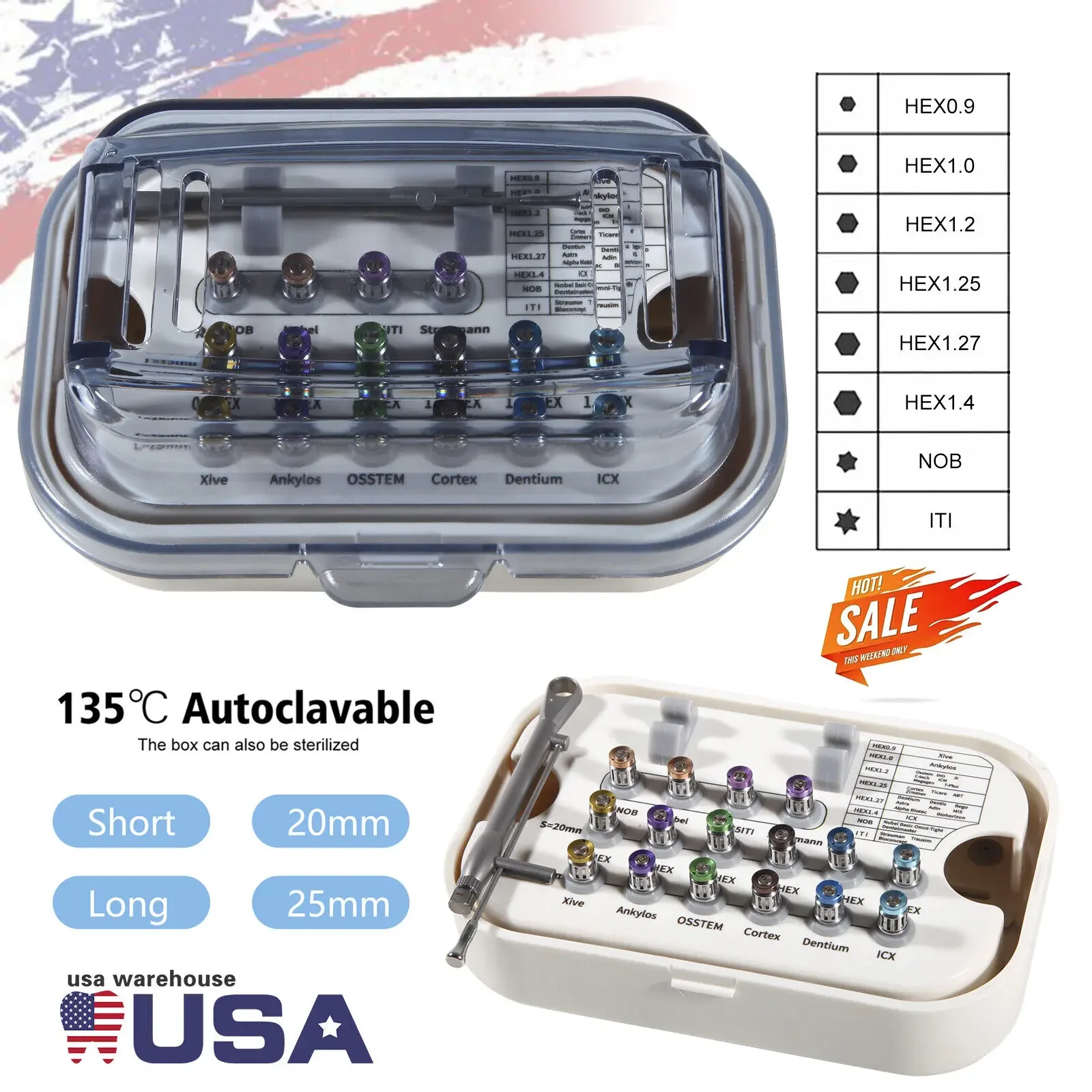 Универсальный набор инструментов для восстановления протеза инструмент