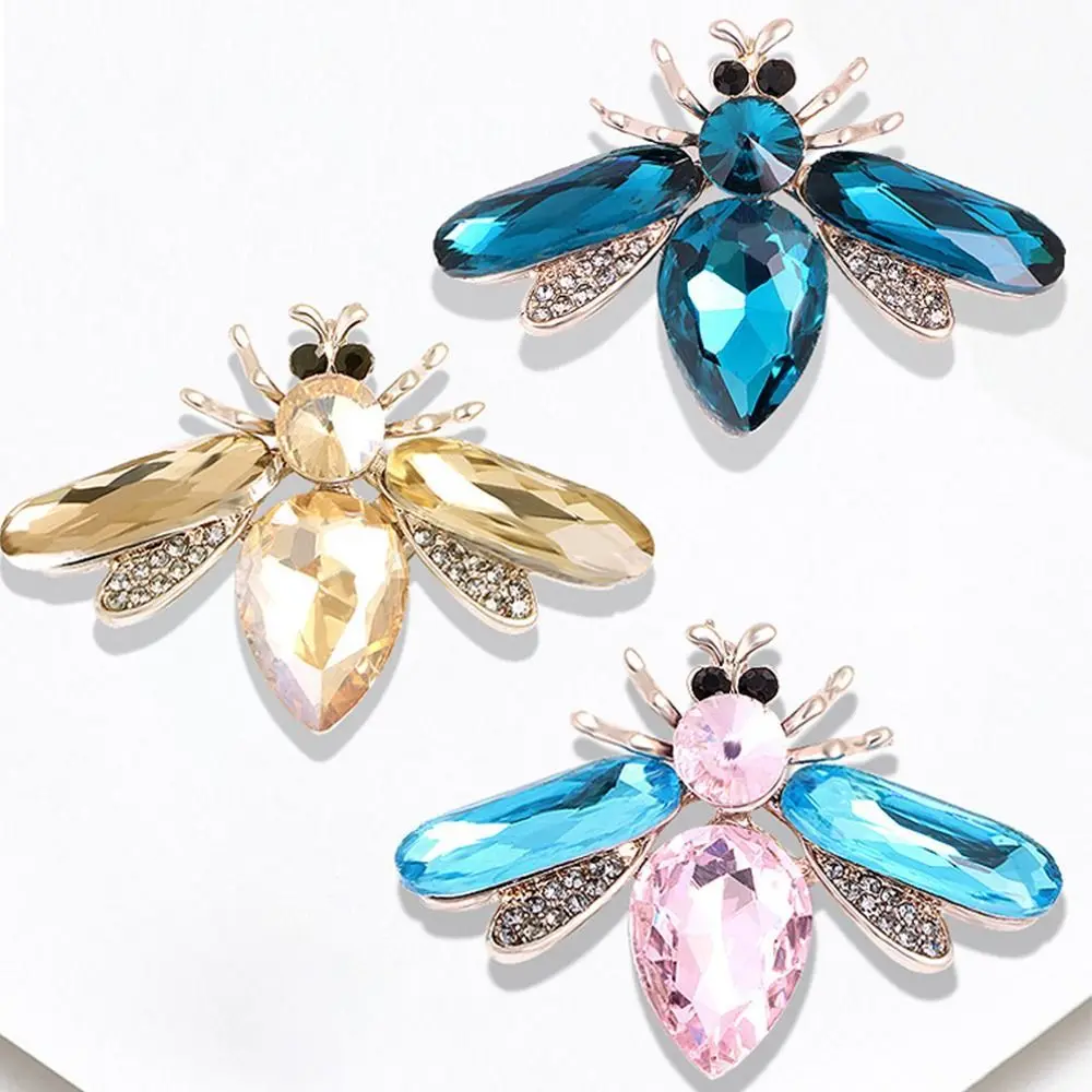 

Corsage Rhinestone Insect Pin Bee Crystal Girl Gifts Fashion Jewelry Clothing Accessory Vintage Brooch Women Brooch