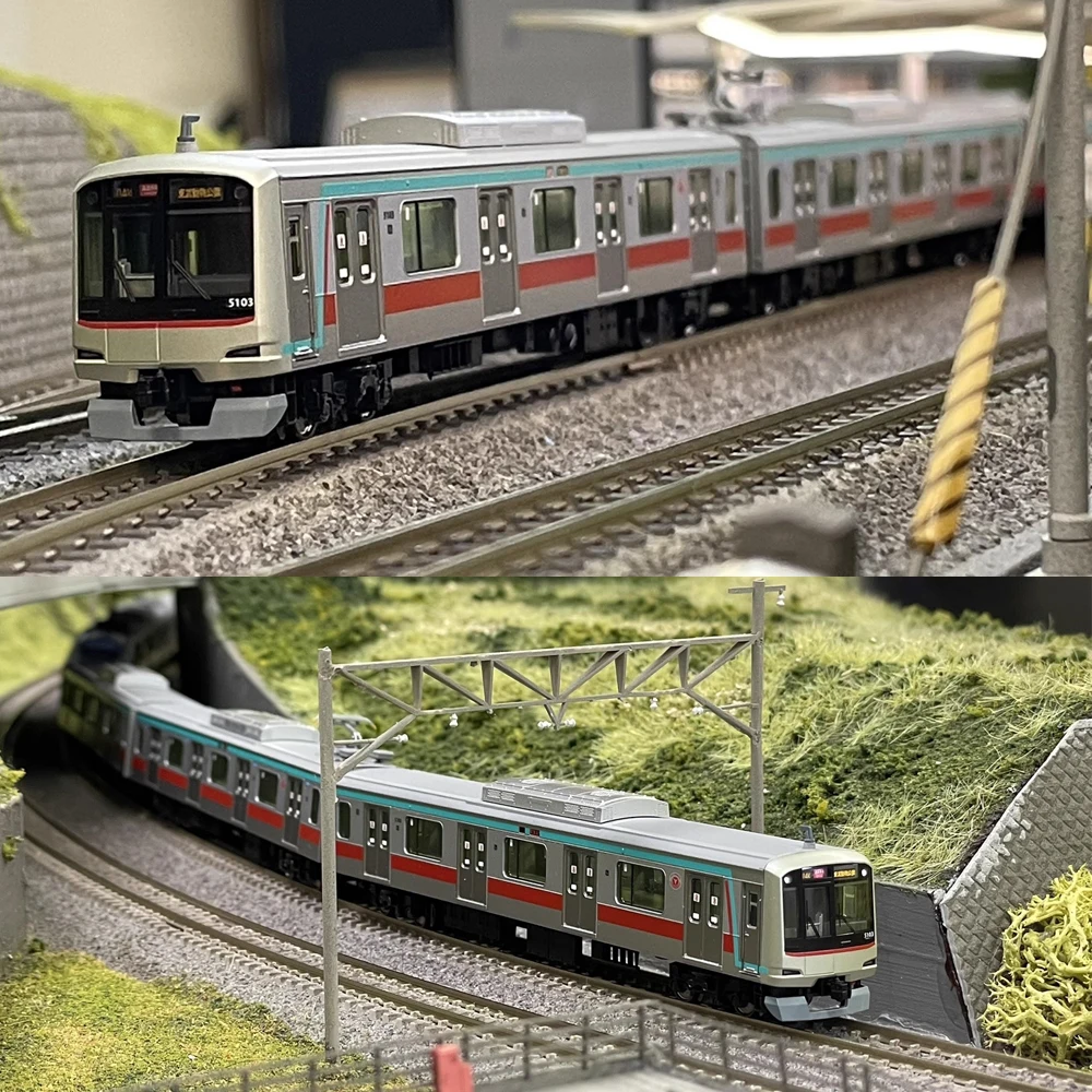 Фото Модель поезда KATO N в масштабе 1/160 Tokyu Corporation 5000 Series Commuter Train 10-1454 и 10-1455, набор поездов, 10 машин, игрушка для мальчиков в подарок №4