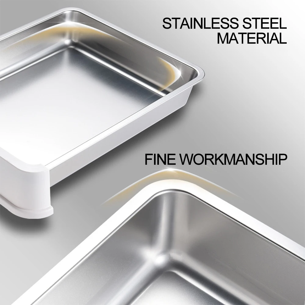 Полностью закрытый лоток для кошачьего туалета из нержавеющей стали большой тип