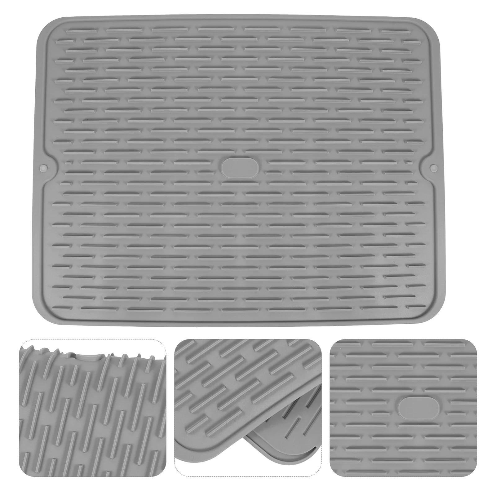 

Mat Dish Drying Silicone Pad Kitchen Draindraining Pot Drainer Tray Sinkrubber Placemats Trivet Tables Rack Pan Drainage Cup