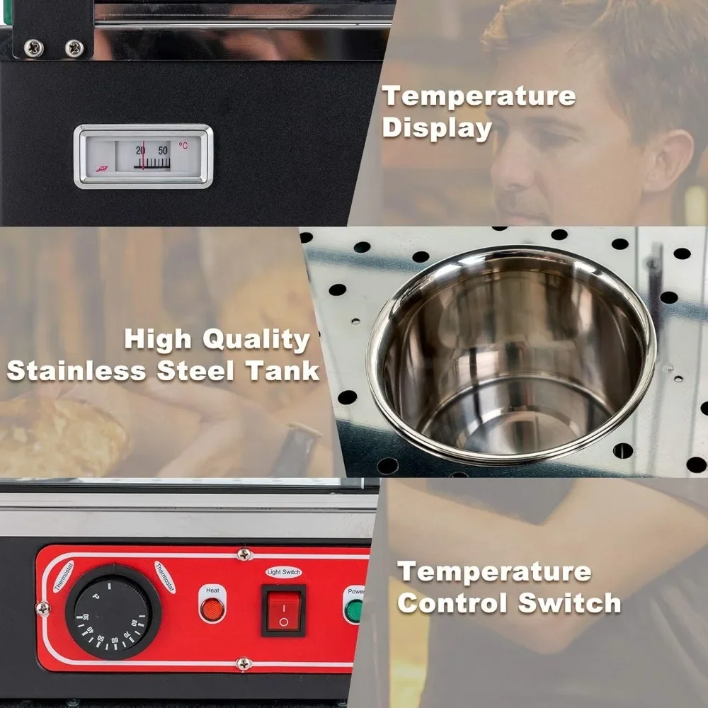 Витрины для подогрева пищи коммерческая Рабочая поверхность 27 дюймов 25-1/2X27X19