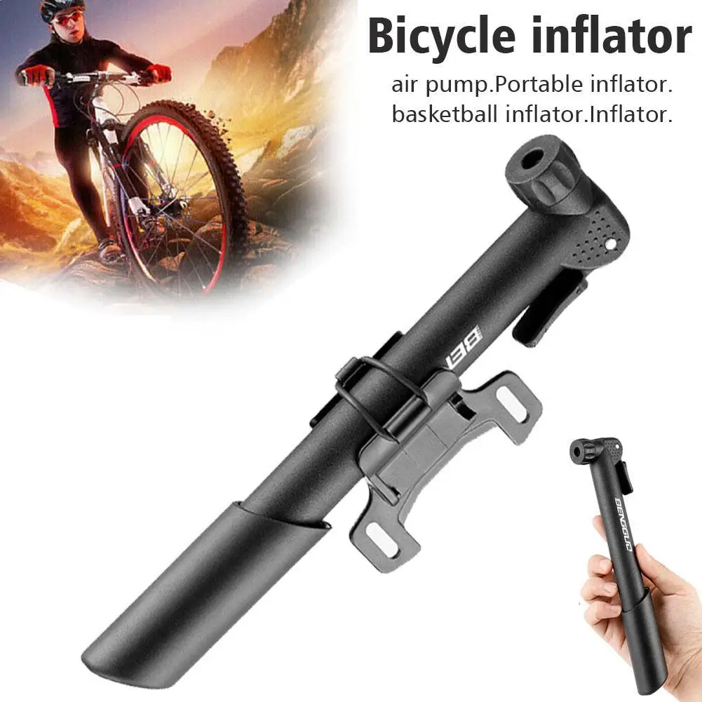 

Mini Bike Tire Inflator Portable Bicycle Pump Tire Air Inflator Schrader Presta Valve Bracket For Football Basketball Bicycle
