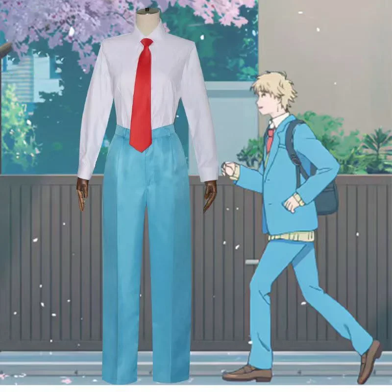Костюм для косплея из аниме мицуми ивакура Шима дусукэ голубая школьная форма