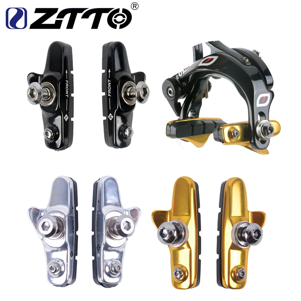 

1 Pair Road Cycling Bike C Caliper Brake Holder Shoe Bike Brake Rubber Pad Block Bicycle Accessories