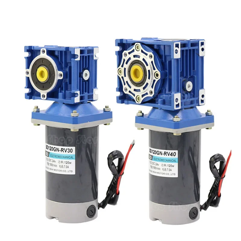 Мотор-редуктор постоянного тока мощностью 300 Вт 12 В 24 высокий крутящий момент