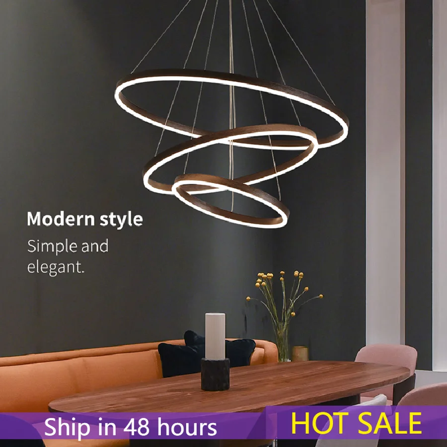 

Светодиодный Современный минималистичный светильник в гостиную, лампа-кольцо для коридора, спальни, роскошная лестница в скандинавском ст...