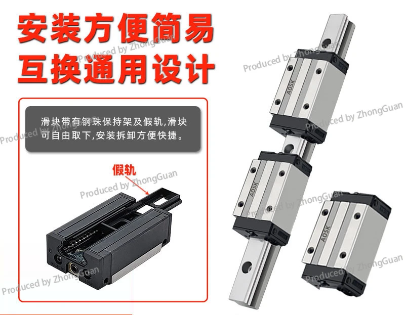 Высокоточная линейная направляющая Высокая и низкая сборка Линейная MGN/MGW