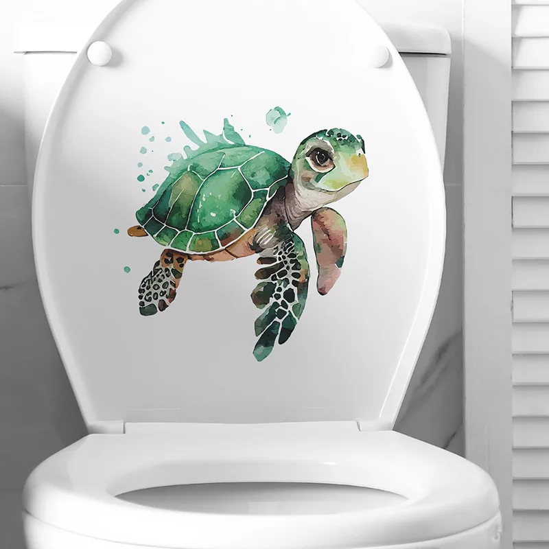 

3D милый мультфильм забавные животные наклейки для ванной комнаты и туалета наклейки фреска аксессуары для туалета домашние наклейки для ванной комнаты Декор
