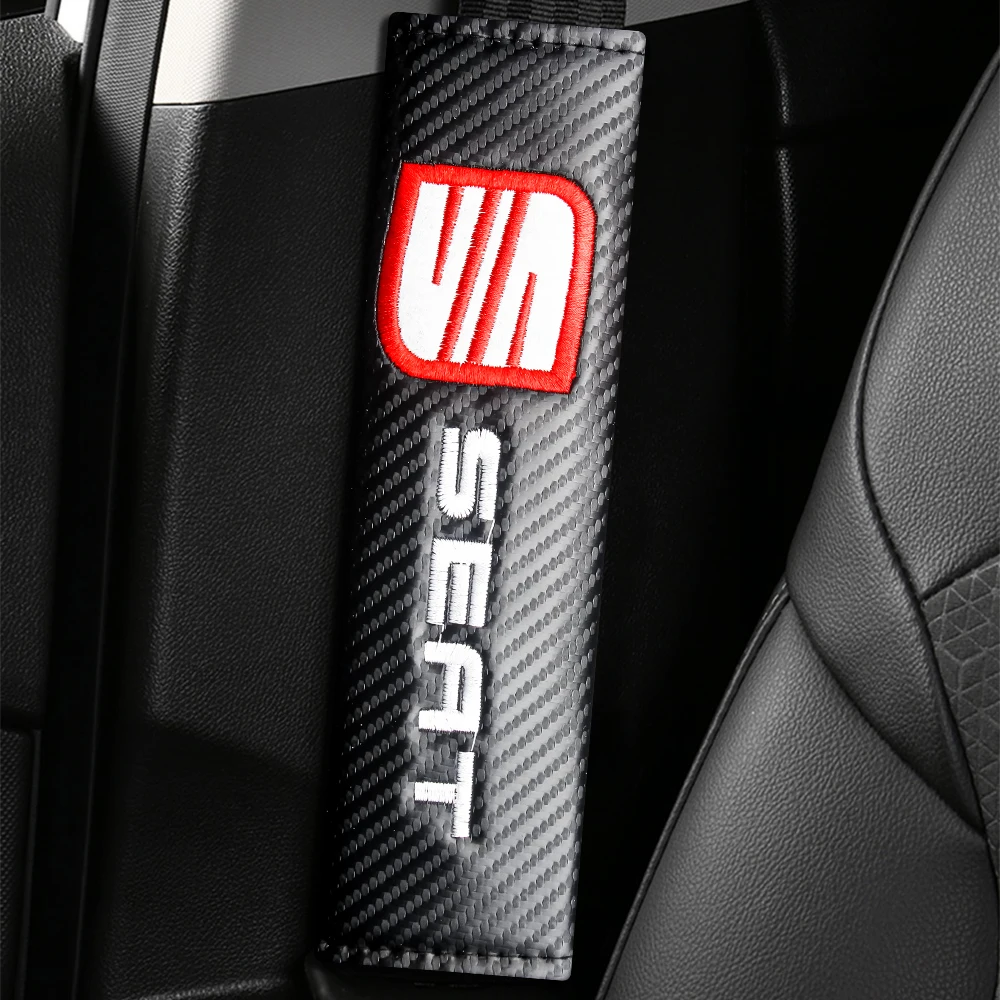 Замшевый наплечный ремень безопасности для автомобиля, протектор ремня для Seat Leon Ibiza Mk35F6J Mk12 Ateca FR Tarraco Toledo