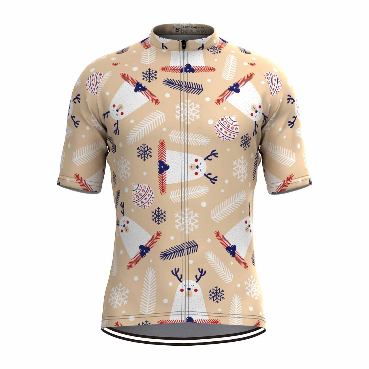 Новая стильная Рождественская велосипедная Джерси дышащая быстросохнущая