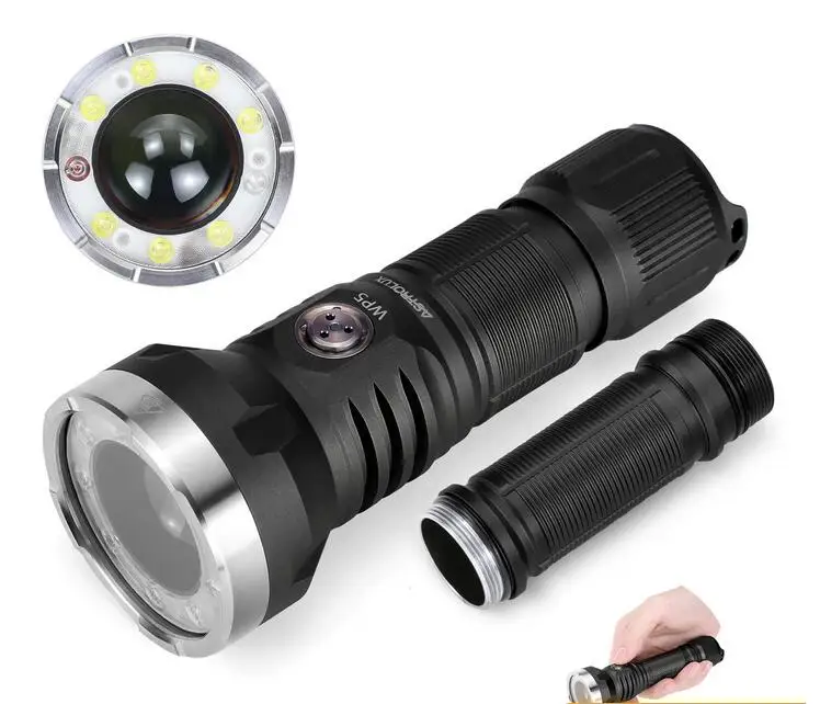 Фото Фонарь MATEMINCO Mini LEP +LED 2-в-1 EDC, тактический, с дальностью действия 1300 метров, для поиска №2