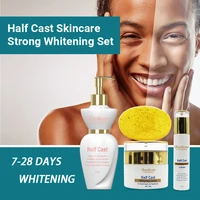 gluta master glutathione whitening skincare set with body lotion serum soap face cream brighten even skin tone remove spots kit
